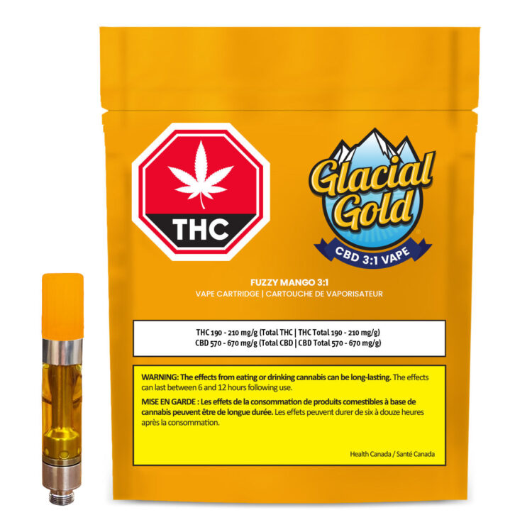 CBD 3:1 FUZZY MANGO VAPE CARTRIDGE